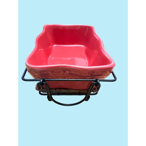 Temp-tations by Tara 8.5” x 5.5” Loaf Dish Wire Basket & Hot Plate - Picture 2 of 8